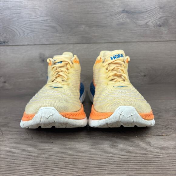 Hoka One One M Mach 5 Running Shoes Men's 10D Yellow White Sneakers 1127893 IVOR - Picture 3 of 13